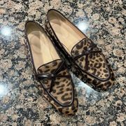 J. Crew Collection Academy Loafers in Calf Hair Leopard