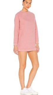 L+F Jenn Sweatshirt Dress Salmon Fleece Sweater XS