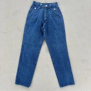 Wrangler Vintage 80s  high rise pleated taper leg bareback trouser mom jeans