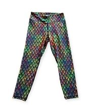 GRRRL Mermaid Rainbow Leggings Women’s Size Medium Amanda/Heather