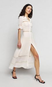 REFORMATION NWT Woodsen Dress in Ivory 0