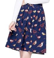 NWT Grace Karin bird print skirt