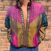 Vintage Westbound Petites Paisley Iridescent Jacket P