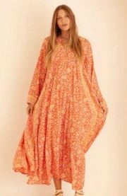 💕NATALIE MARTIN💕 Fiore Maxi Dress Shangri-la Orchid Red Paisley Floral Print M