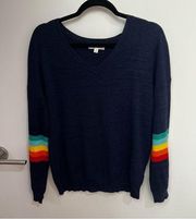 Wild Honey navy blue vneck sweater