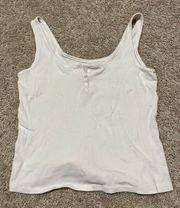 Charlotte Russe White Crop Tank Top