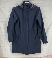 Eastern Mountain Sports Navy blue trench coat Lg