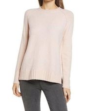 NEW Caslon Pink Cozy Rolled Crewneck Sweater Size Large L