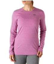 REI Co-Op Midweight Base Layer Crew Top Women’s Size Medium Vivid Viola Purple