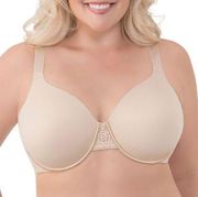 Vanity Fair Bra 44C Beauty Back Smoothing Full Figure Contour 76380 Damask Nude