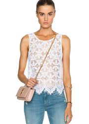 Blanc Le Lace Scallop Tank