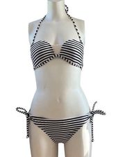 Atmosphere Striped Bikini Woman’s Size 4