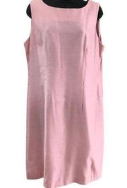 Perceptions by Irene B pink linen shift dress size 12