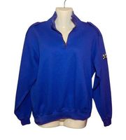 Vintage 1993 Liz Claiborne Sport Quarter Zip Pullover Sweater Oversized Small