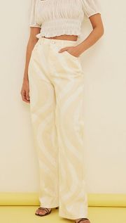 White Tan Swirl Jeans