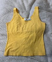 . Medium Vintage Pale Yellow Tank Top