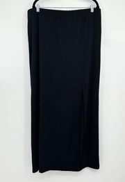 NEW Eloquii Black Long Stretch Slit Skirt Size 18