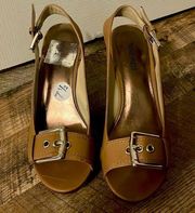 Gently Worn Nine West Platform Wedges- 7 1/2