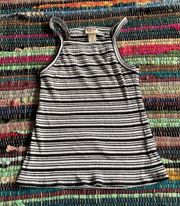 Mossimo Striped Cropped Tank Top Size Xs