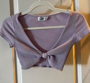 Lavender Crop Top