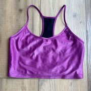 Koral Sports Bra Medium Tank Top Womens Leah Infinity Rose Orchid Gym Work Out