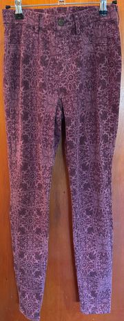 Purple Print Legging Pant