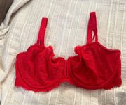 36dd Auden Red Lace Bra