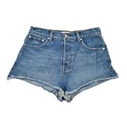 Derek Lam 10 Crosby Drew High Rise Cut Off Denim Shorts