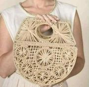 Matilda Jane Good Hart Cape Charles wicker straw handbag purse NWT