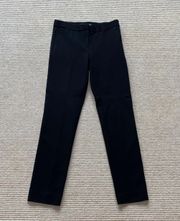 Black Low Rise Contemporary Fit Slim Leg Pants