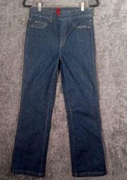 Spanx women's pullover jeans straight leg raw indigo color size Medium