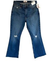 Wrangler NWT  High Rise Kick Flare Jeans Distressed SZ-10