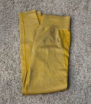 Gymshark Yellow Adapt Seamless Leggings Medium