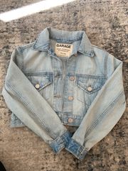 Garage Cropped Jean Jacket