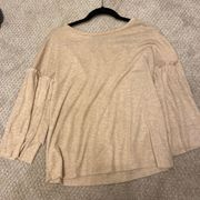 Tan Long Sleeve Top