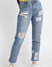 TOBI MONTANA VINTAGE WASH DISTRESSED JEAN size 28