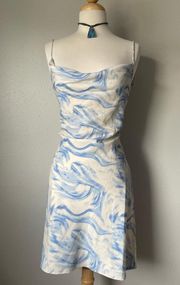 LOW BACK COWL NECK SUMMER DRESS