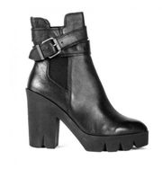 🩷HP🩷 ASH | Tank Cleated Sole Boots Black Leather Chelsea Buckle Combat | 9, 40