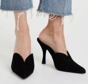 Jeffery Campbell Jodeci Mule Pump Suede Black Size 9