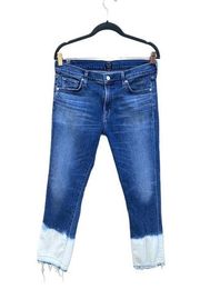 Citizens Of Humanity Agnes Avedon Crop Midrise Slim Straight Ombre Jeans 29