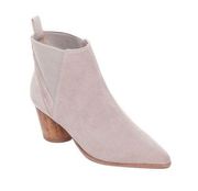 Bernardo Ferris Suede Pointed Toe Bootie Beige Size 9.5