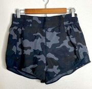 MPG Camo Black Built In Underwear Athletic Elastic Waist Shorts Size M