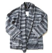 NWT Joie Gwinnie Cardigan in Rambling Grey Ombre Stripe Open Front Sweater S