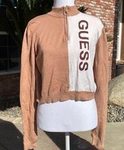 GUESS Logo Cropped Sweater