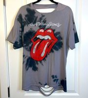 🔥5/$25🔥 The Rolling Stones T-Shirt Charcoal Grey Cut Out Back Vintage