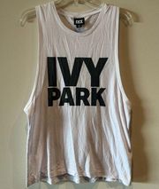 Ivy Park crew neck muscle tank top size medium