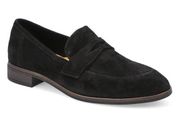 Collection by  Trish Rose Black Suede Loafers 7.5