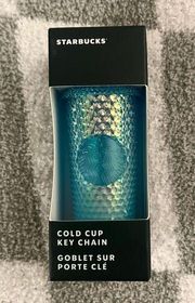 NWT Starbucks 2023 Ice Blue Ombre Bling
Studded Mini Tumbler Keychain