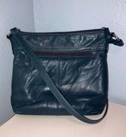 Blue  Leather Purse