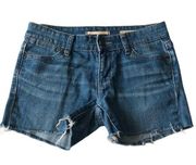 Gap Womens Jean Shorts Size 1 Limited Edition Hand Made Cut Off Blue Jean Shorts